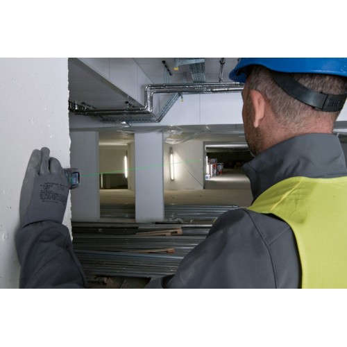 Bosch Professional Medidor Láser GLM 50-25 G (láser verde, alcance: hasta 50 m, robusto, IP65, ±1,5 mm*, 2 pilas AA, correa de sujeción, funda)