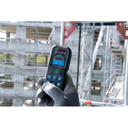 Bosch Professional Medidor Láser GLM 50-25 G (láser verde, alcance: hasta 50 m, robusto, IP65, ±1,5 mm*, 2 pilas AA, correa de sujeción, funda)