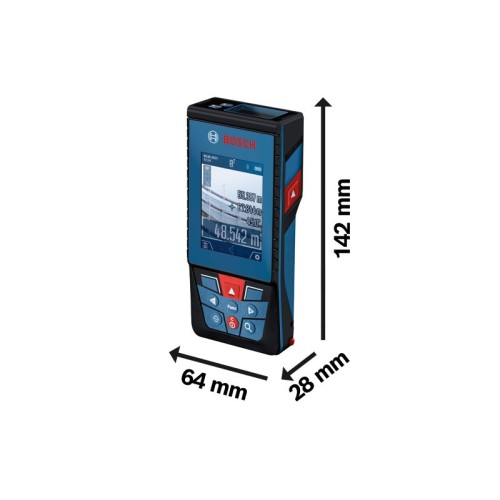 Bosch Professional Medidor Láser GLM 100-25 C (cámara integrada, alcance: hasta 100 m, robusto, IP54, ±1,5 mm*, 3 pilas AA, correa de sujeción, funda)