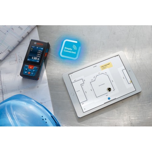 Bosch Professional Medidor Láser GLM 150-27 C (cámara integrada, batería de 3,6 V integrada, alcance: hasta 150 m, robusto, IP54, ±1,5 mm*, correa de sujeción, 