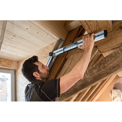 Bosch Professional Medidor digital de ángulos e inclinómetro GAM 270 MFL (precisión láser, cálculo de ángulos de inglete, margen de medición: 0 - 270º, longitud