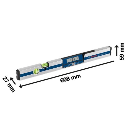 Bosch Professional Inclinómetro digital GIM 60 (margen de medición: 0-360º, longitud: 60 cm)