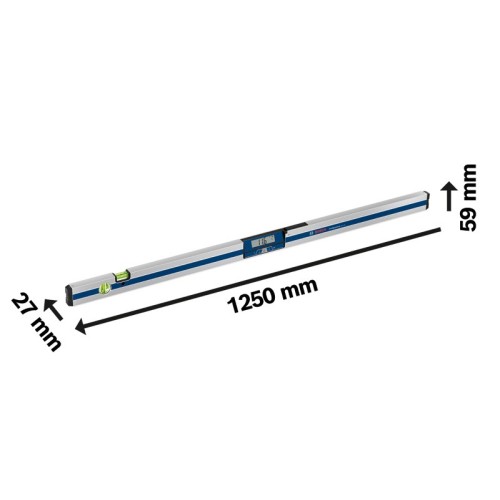 Bosch Professional Inclinómetro digital GIM 120 (margen de medición: 0-360º, longitud: 120 cm)