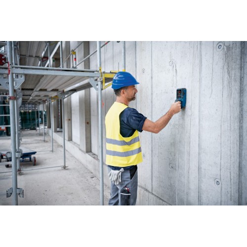 Bosch Professional Detector D-tect 200 C (detección de cables con y sin tensión, tuberías de metal y plástico, pernos de madera y cavidades, cable USB-C™, 4 pil