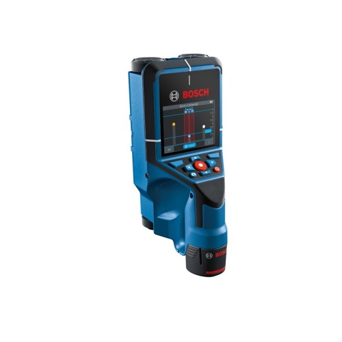 Bosch Professional Detector D-tect 200 C (detección de cables con y sin tensión, tuberías de metal y plástico, pernos de madera y cavidades, cable USB-C™, 4 pil