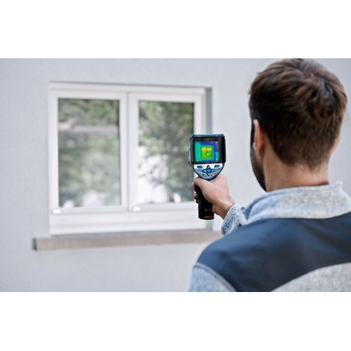 Bosch Professional 12V System Cámara Térmica GTC 600 C (sin batería ni cargador, con aplicación, rango de temperatura: de -20 °C a +600 °C, resolución: 256 x 19
