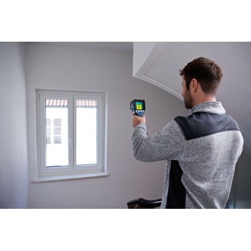 Bosch Professional 12V System Cámara Térmica GTC 600 C (sin batería ni cargador, con aplicación, rango de temperatura: de -20 °C a +600 °C, resolución: 256 x 19