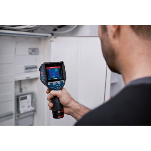 Bosch Professional 12V System Cámara Térmica GTC 600 C (sin batería ni cargador, con aplicación, rango de temperatura: de -20 °C a +600 °C, resolución: 256 x 19