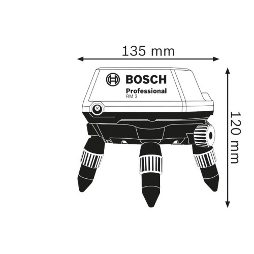 Bosch Professional Soporte giratorio motorizado RM 3