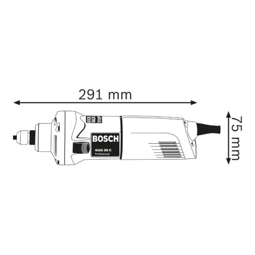 Amoladora recta GGS 28 C