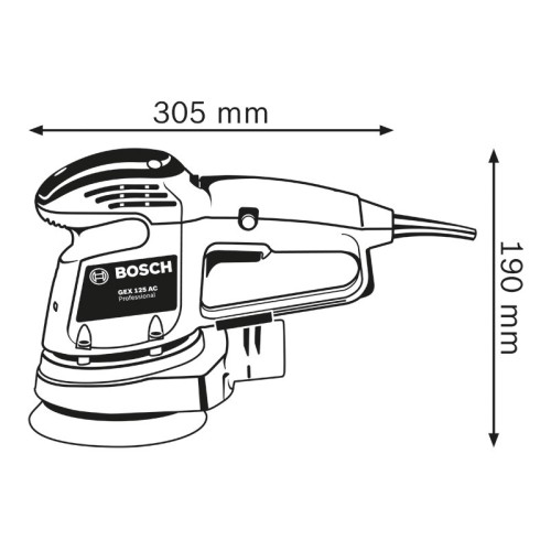 Lijadora excéntrica GEX 34-125