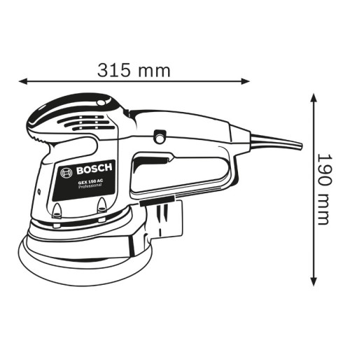 Lijadora excéntrica GEX 34-150