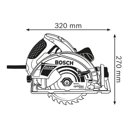 Sierra circular GKS 65 GCE