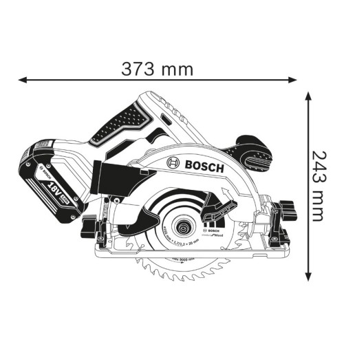 Sierra circular a batería GKS 18V-57 G
