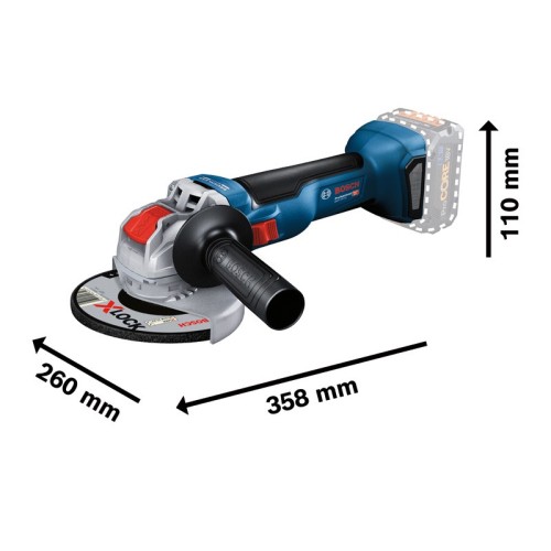 Miniamoladora X-LOCK a batería GWX 18V-10