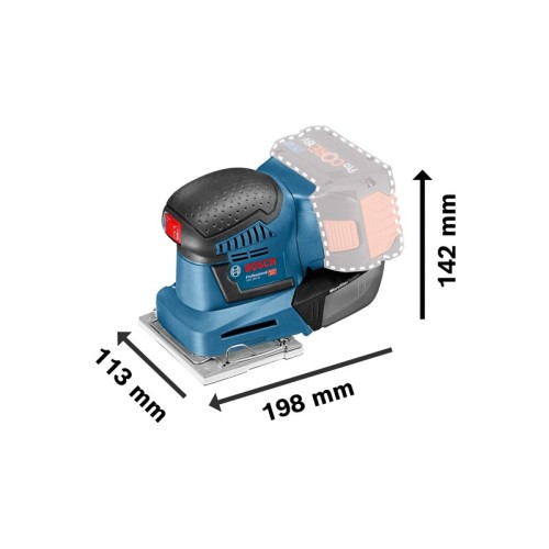 Lijadora orbital a batería GSS 18V-10