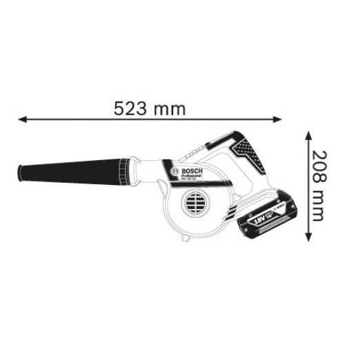 Soplador de batería GBL 18V-120