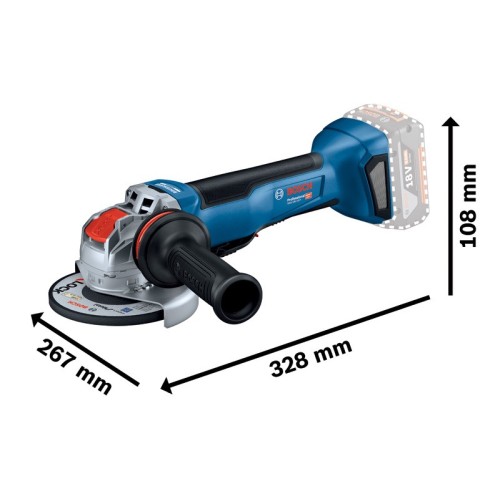 Miniamoladora X-LOCK a batería GWX 18V-10 P