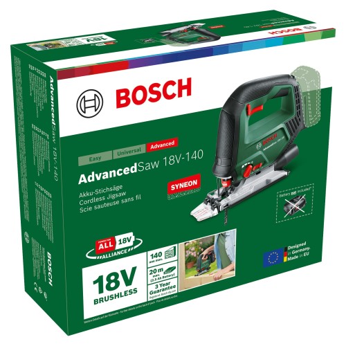 Sierra de calar a batería AdvancedSaw 18V-140