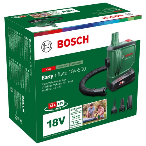 Bomba de volumen de aire a batería EasyInflate 18V-500