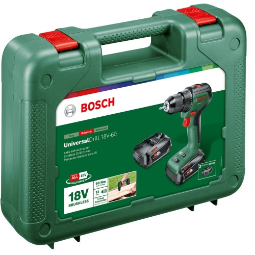 Atornillador a batería UniversalDrill 18V-60