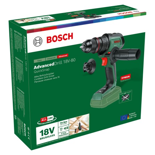 Atornillador a batería AdvancedDrill 18V-80 QuickSnap