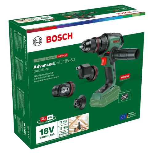 Atornillador a batería AdvancedDrill 18V-80 QuickSnap