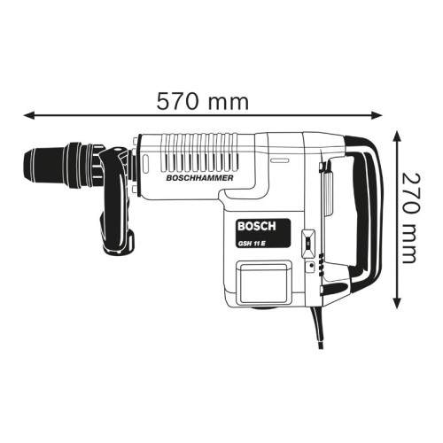 Martillo demoledor SDS max GSH 11 E