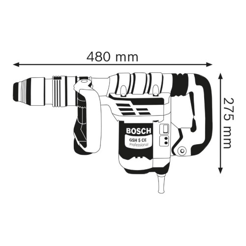 Martillo demoledor SDS max GSH 5 CE