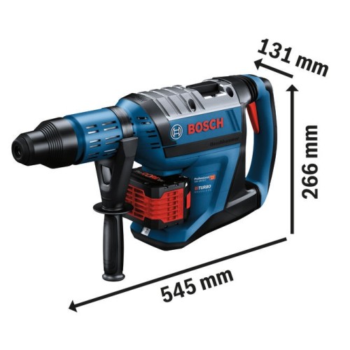 Martillo perforador SDS max BITURBO a batería GBH 18V-45 C