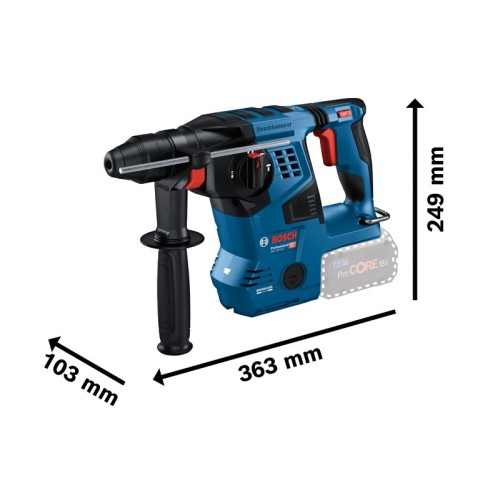 Martillo perforador SDS plus a batería GBH 18V-28 C