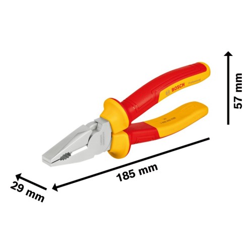 Alicate combinado VDE, 180 mm