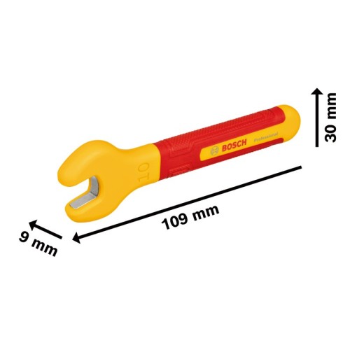 Llave aislada VDE, 10 mm