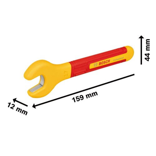 Llave aislada VDE, 17 mm