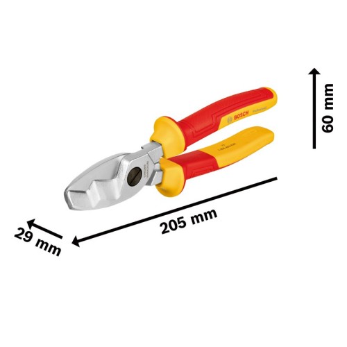 Tijeras cortacables VDE, 200 mm