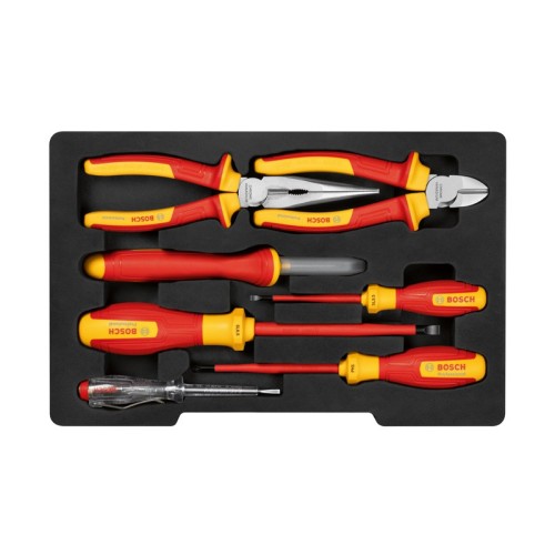 Set de herramientas manuales VDE, 7 uds.