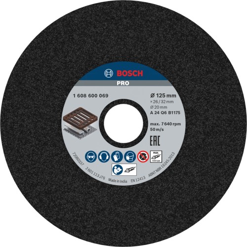 vaso de desbaste PRO Metal, 125 x 26 x 20 mm, G24
