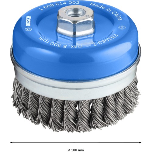 Cepillo de vaso PRO Metal heavy, 100 x 0,8 mm, rosca