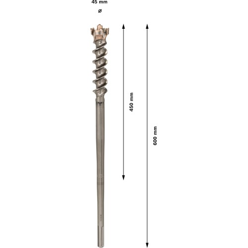 Broca PRO SDS max-9 Break Through, 45 x 450 x 600 mm