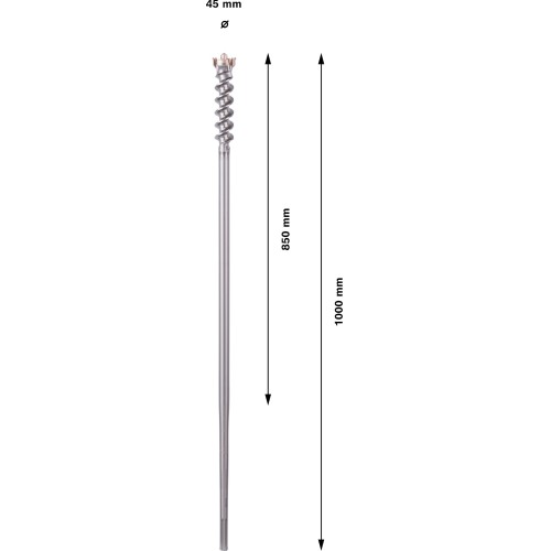 Broca PRO SDS max-9 Break Through, 45 x 850 x 1000 mm