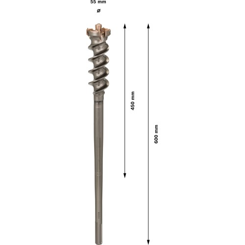Broca PRO SDS max-9 Break Through, 55 x 450 x 600 mm