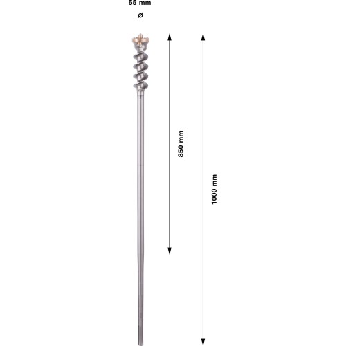 Broca PRO SDS max-9 Break Through, 55 x 850 x 1000 mm