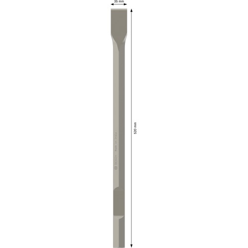 Cincel plano PRO HEX 28-4C, 35 x 520 mm