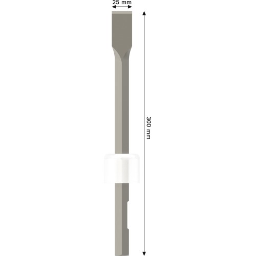Cincel plano PRO HEX 19-4C, 25 x 300 mm