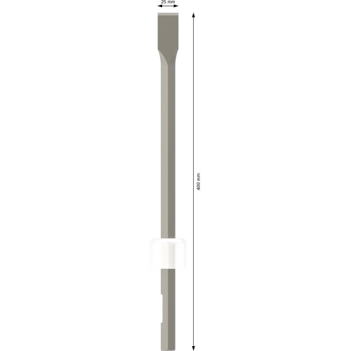Cincel plano PRO HEX 19-4C, 25 x 400 mm