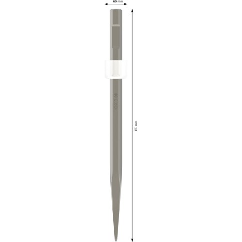 Cincel de pala PRO HEX 19-4C, 60 x 450 mm