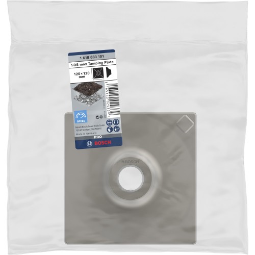 PRO SDS max Tamping Plate, 120 x 120 mm