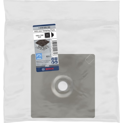 PRO SDS max Tamping Plate, 150 x 150 mm