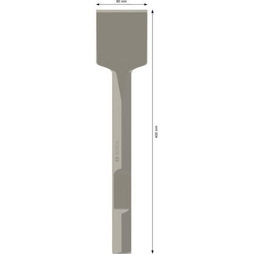 Cincel de pala PRO HEX 28-4C, 80 x 400 mm