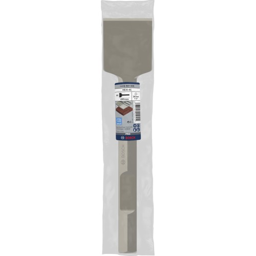 Cincel de pala PRO HEX 28-4C, 80 x 400 mm